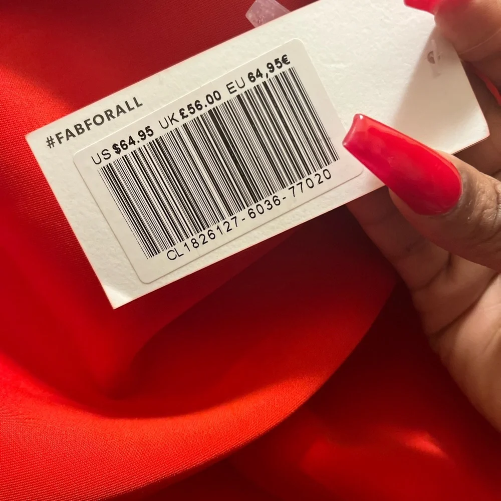 Red After Five Dress - Picture 3 of 4